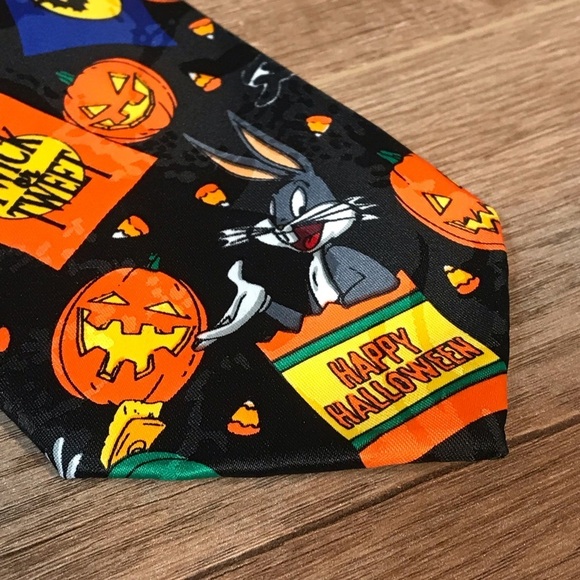 Warner Bros.‎ Looney Tunes Halloween Tweety Taz Tie 1996 - Picture 10 of 12